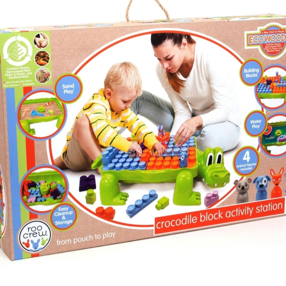 COPY - Roo Crew Crocodile Building Block Set